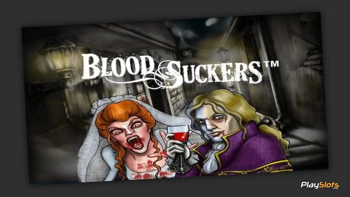 Blood Suckers Slot Game intro image.