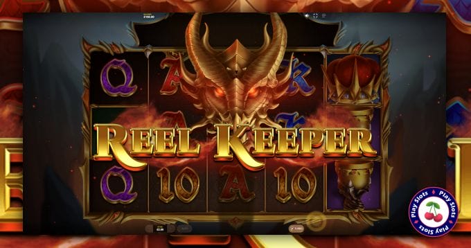 Image of Reel Keeper slot game intro screen.