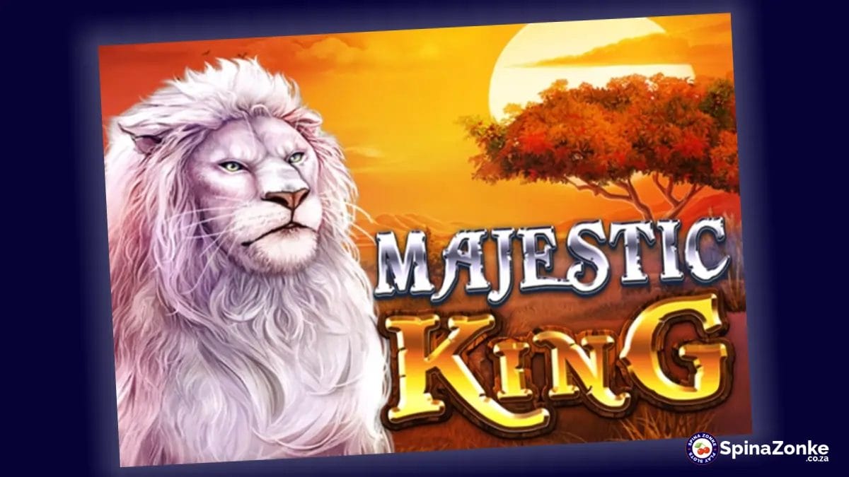 Majestic King slot game intro image.