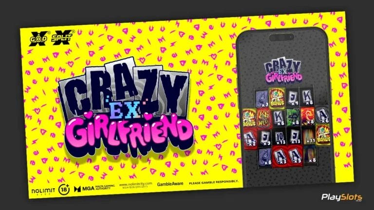 Crazy Ex-Girlfriend slot game intro image.