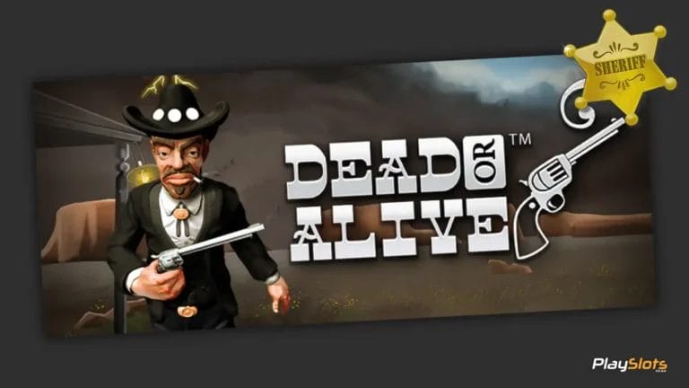 Dead or Alive slot game intro image.