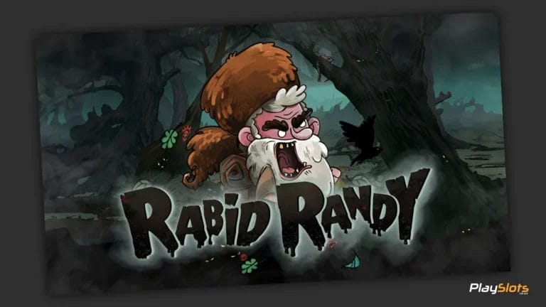 Rabid Randy slot game intro image.