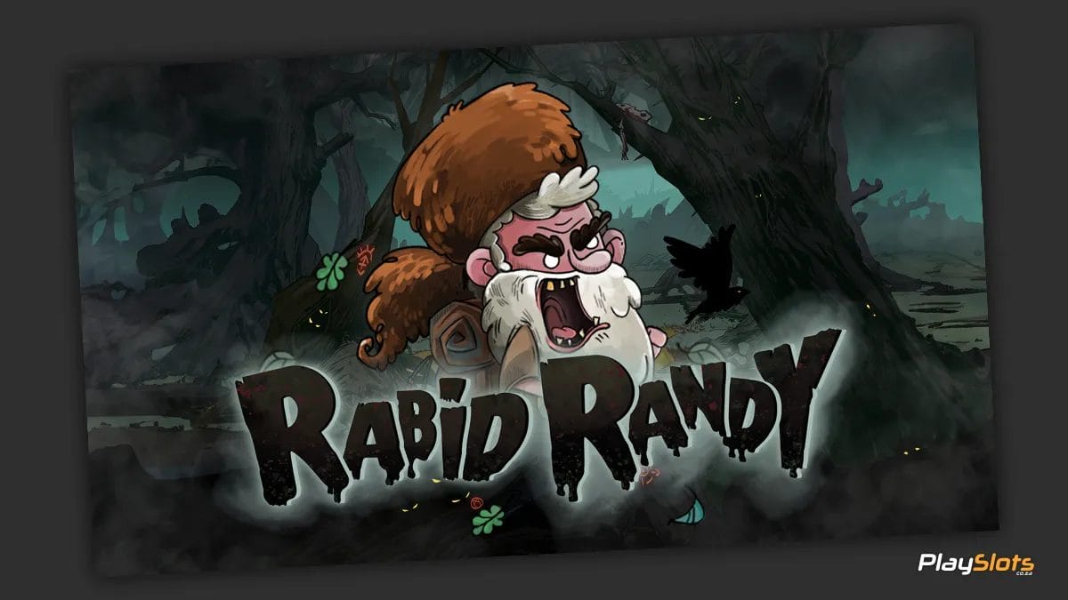 Rabid Randy slot game intro image.